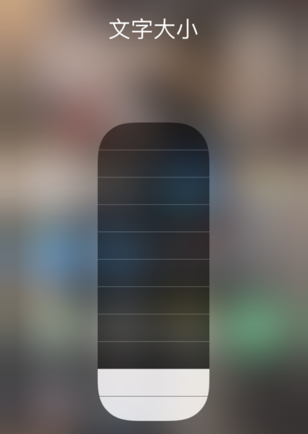 永靖苹果手机维修分享小技巧：在 iPhone 控制中心快速调节字体大小 